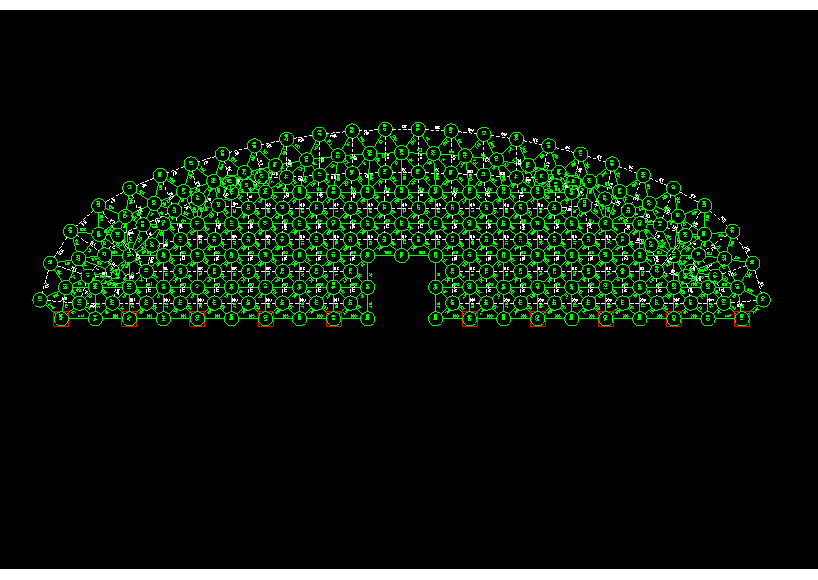合山锡林浩特91跨，1000米长干煤棚网架设计