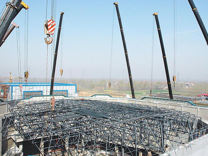 合山网架高空滑移法